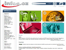 Tablet Screenshot of infos.infos.cz